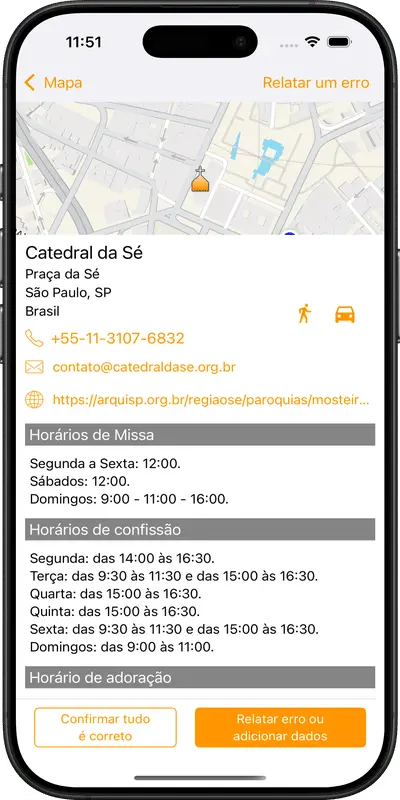 Horários de Missa - Igrejas Perto de Mim