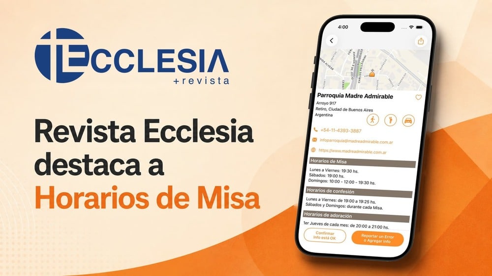 Horarios de Misa en Ecclesia: entrevista a Pablo Licheri