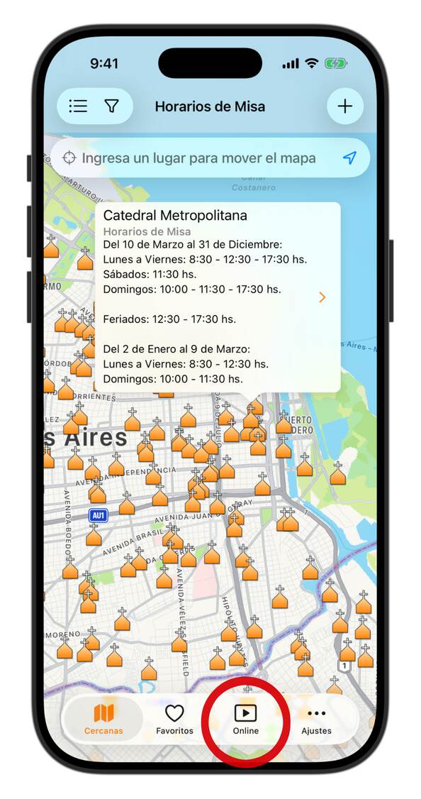 Ícono Misas Online - App Horarios de Misa - Horarios de Misa